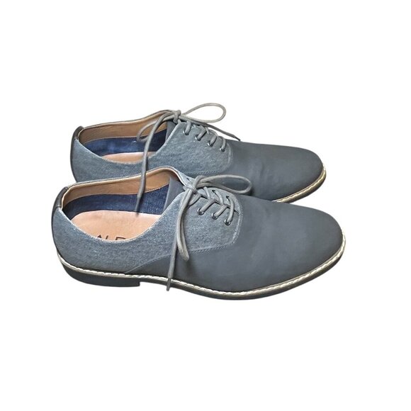 Aldo Grey Men's Textile Saddle Lace Up Oxford Shoes Footwear Size: 11 - Picture 7 of 7